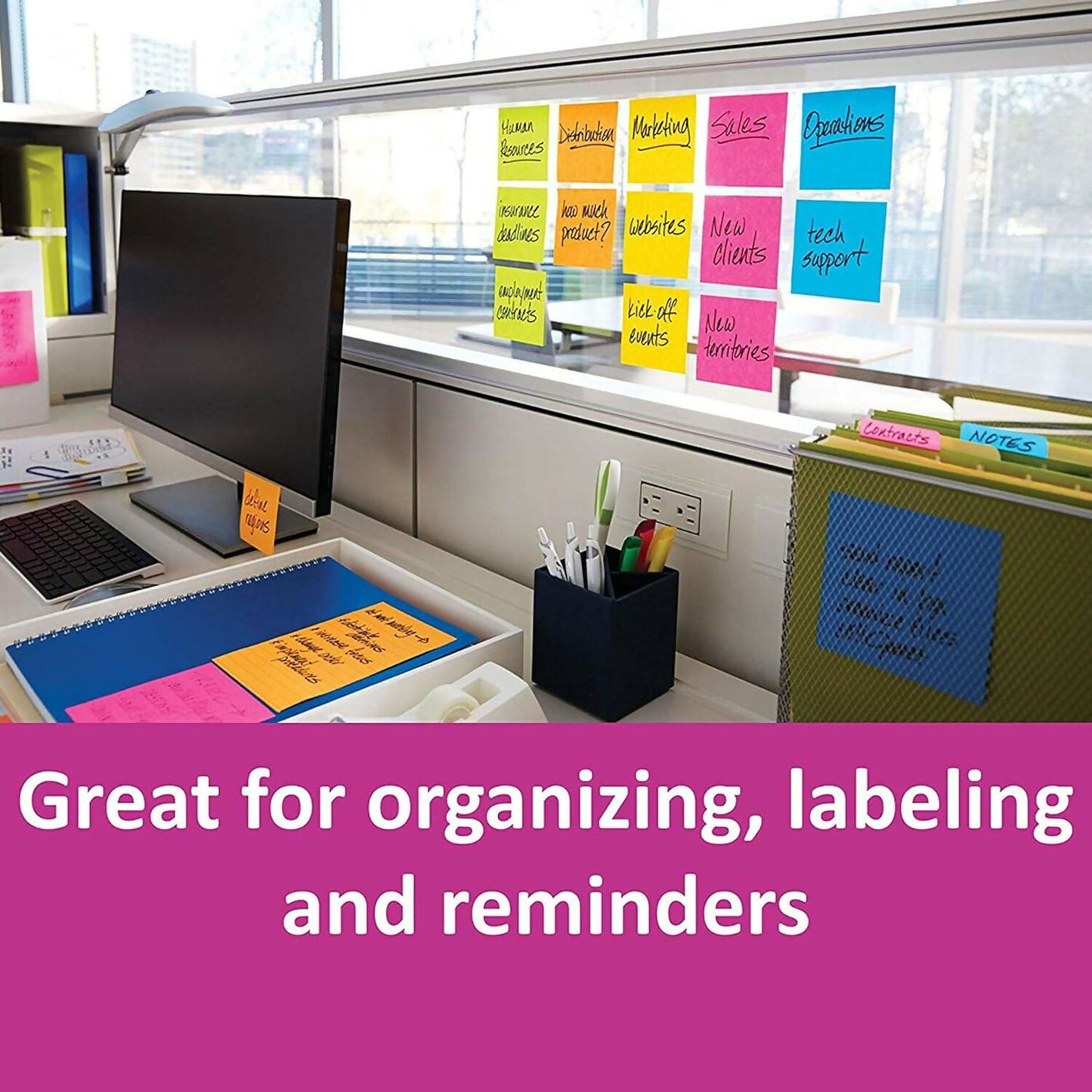 Self Sticky Notes Pad Yellow with Strong Adhesive (75×75 mm, 80 Sheets,6 Pack Combo)