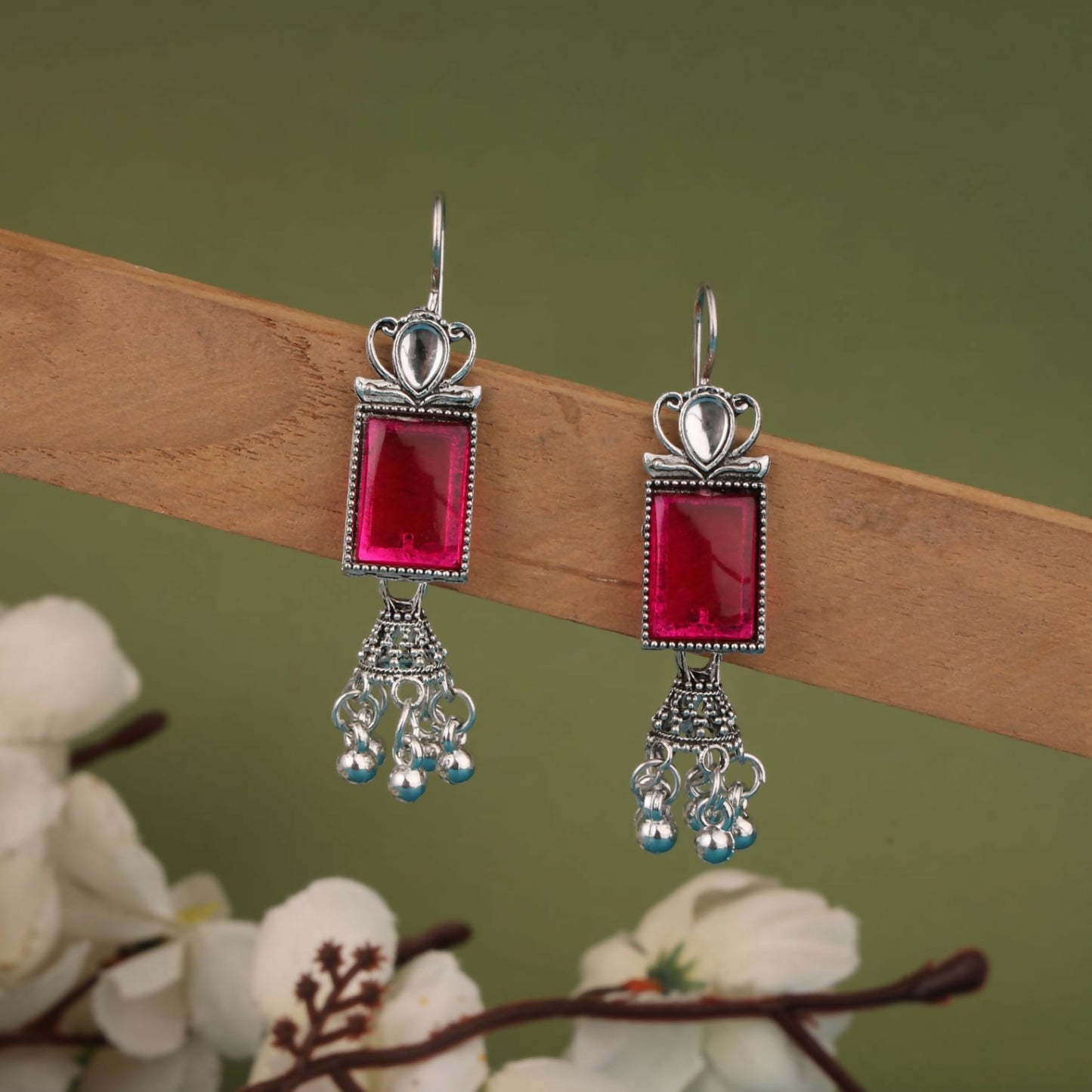 Antique Multi Colorful Ethnic Earring Combo Set for Women & Girls (Set of 4)