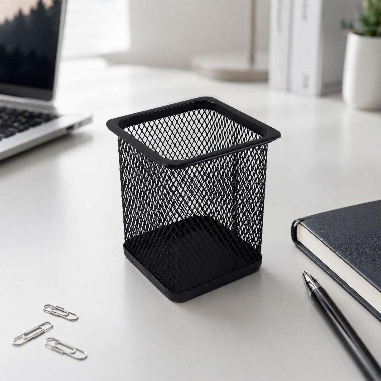 Pen stand holding pencils and rulers