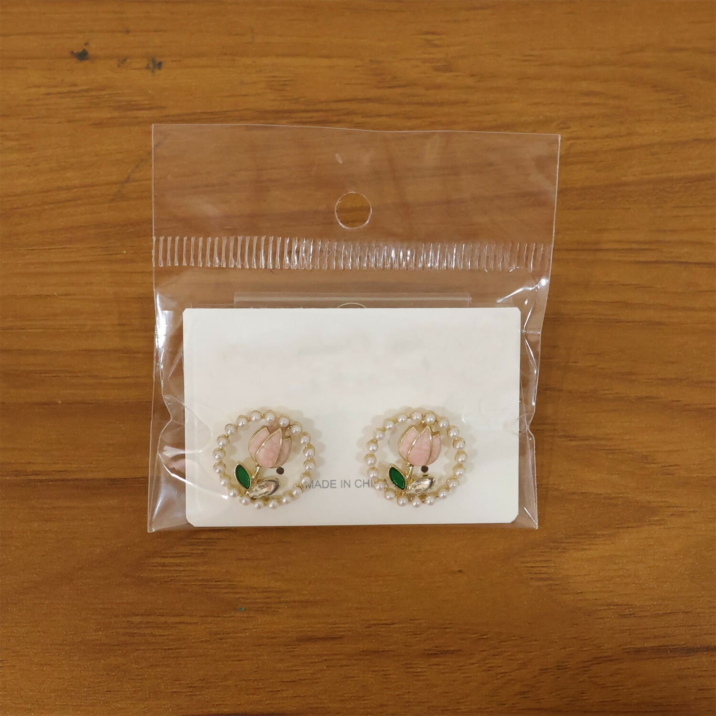 Korean Style Pearl Floral Stud Earrings for Women & Girls