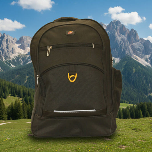 Black Backpack | Travel & Office Bag | Multi-Compartment Durable School Backpack for Men & Women