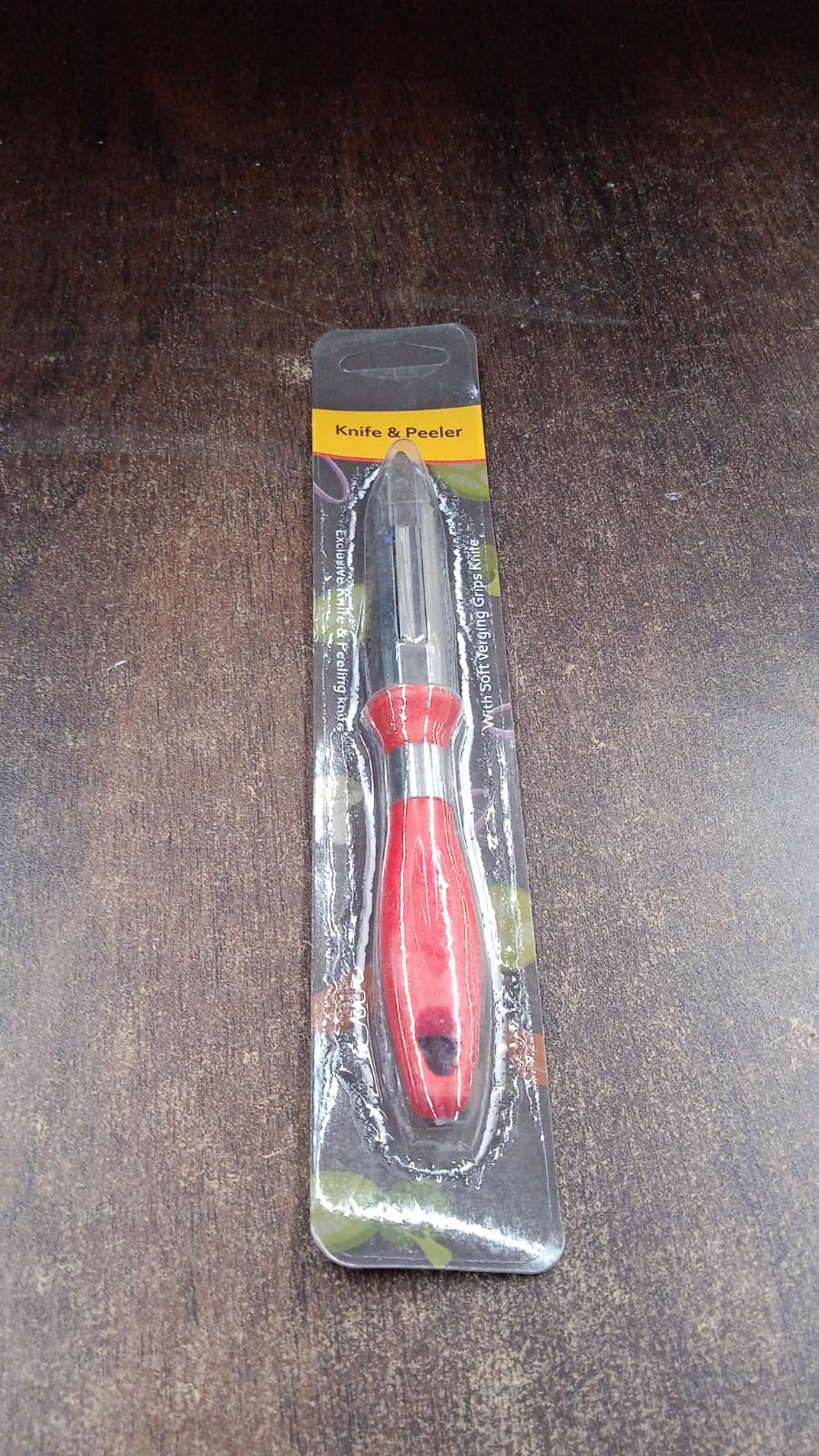 Multipurpose 2-in-1 Stainless Steel Knife & Peeler (1 Pc)