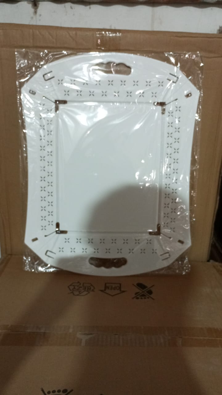 Foldable tray folded compactly for storage