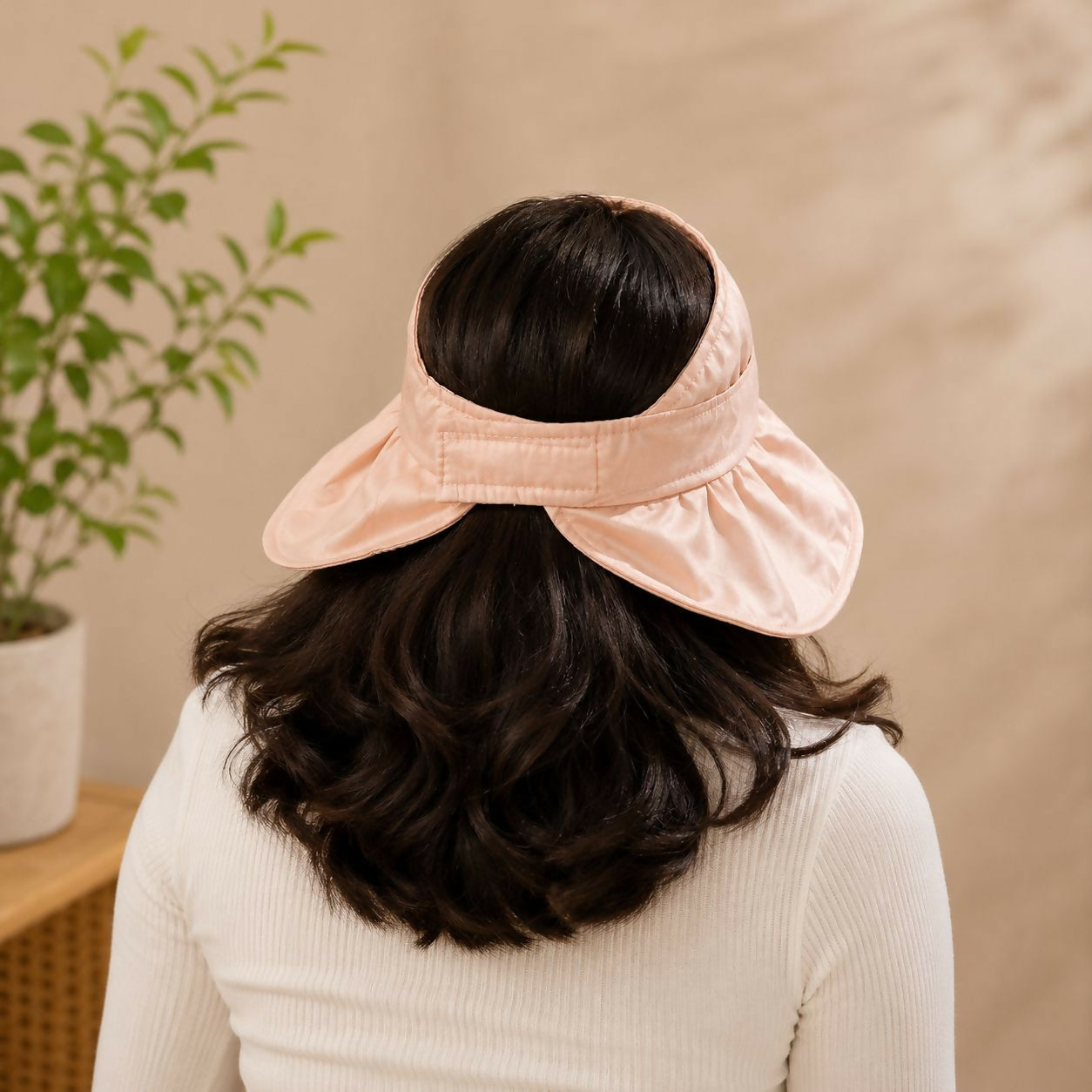 Women’s Foldable Wide Brim Sun Visor Hat for Summer Outdoors