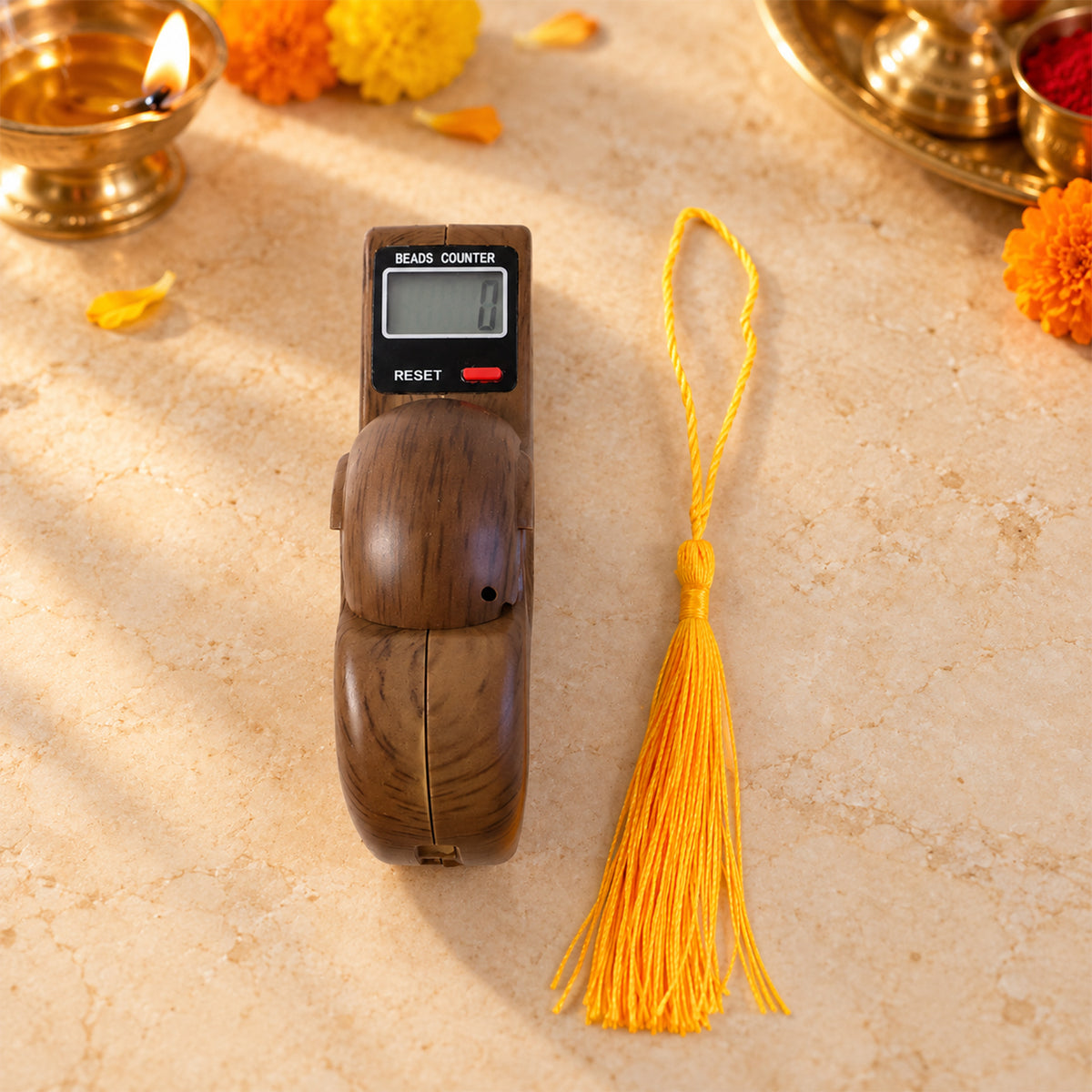Digital Finger Tally Counter with LCD Screen, Reset and Tassel (1 Pc)