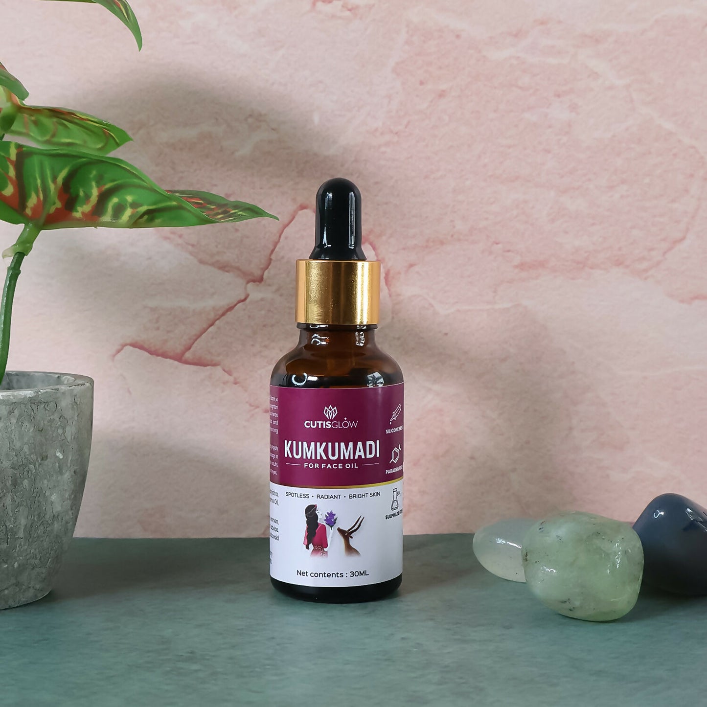 Eyelet Kumkumadi Face Oil – Ayurvedic Brightening & Spotless Radiance Elixir with Saffron & Herbs (30ml)