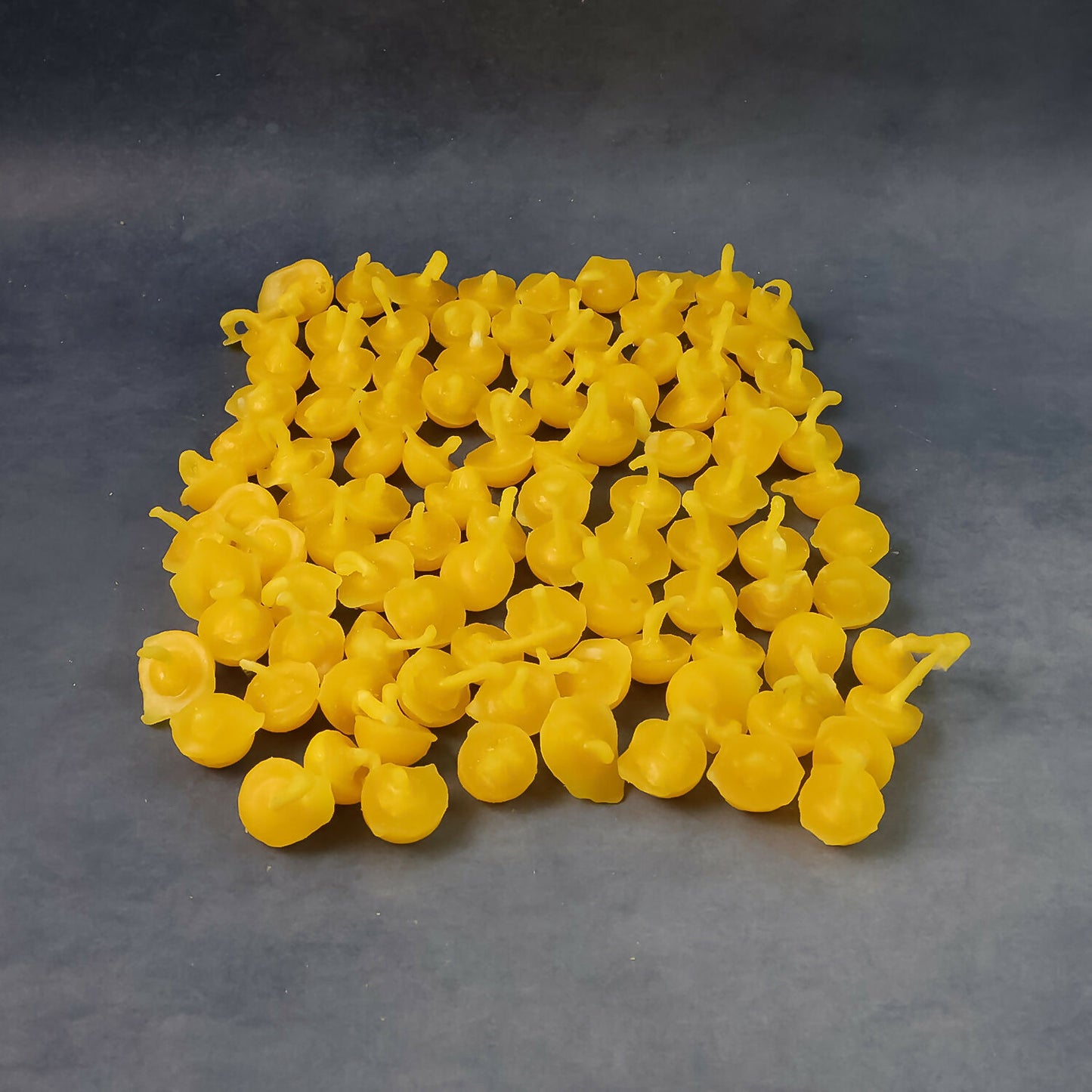 Yellow Wax Diyas for Puja and Decoration (100 gm Pack)