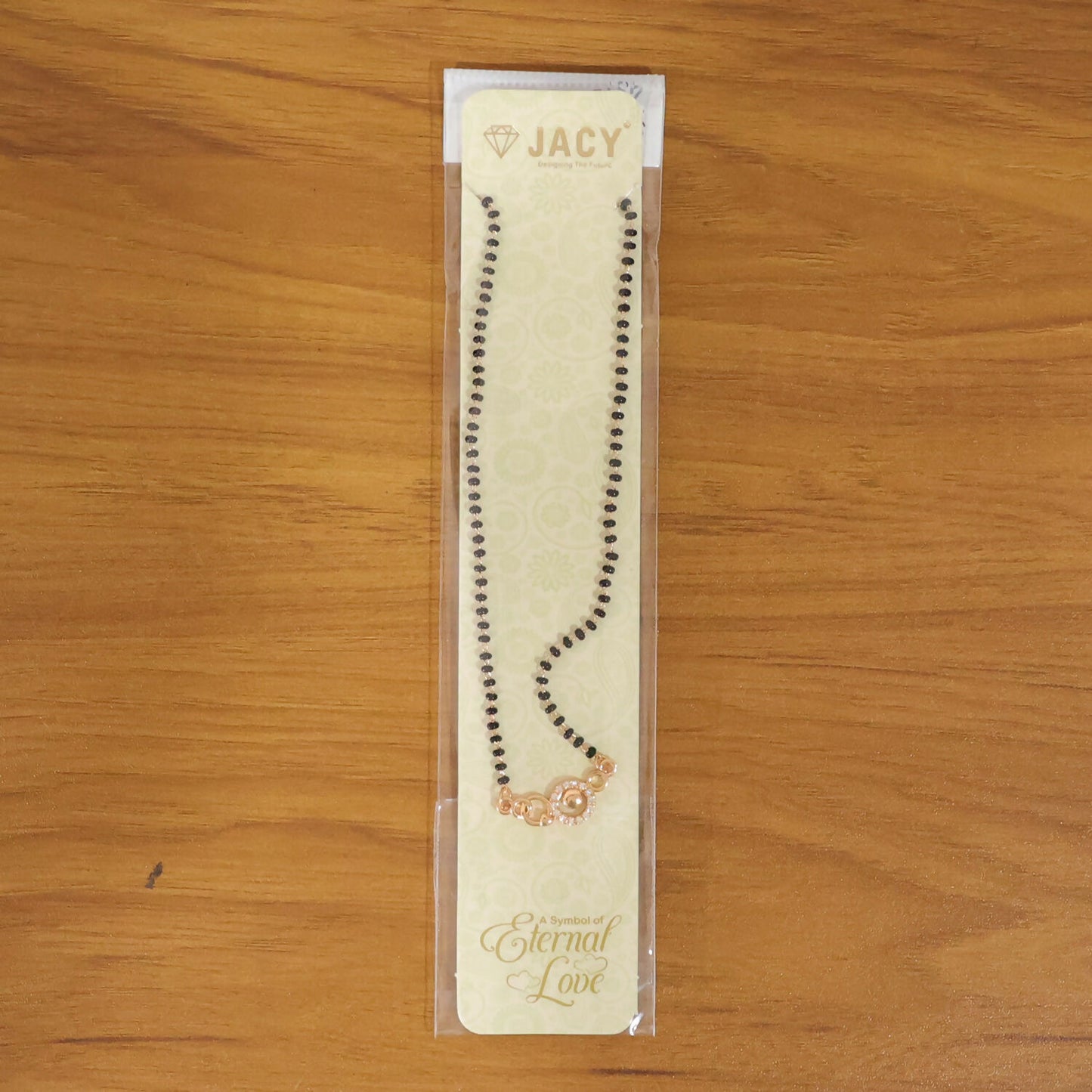 Circular Modern Mangalsutra Necklace with Stylish Charm Design