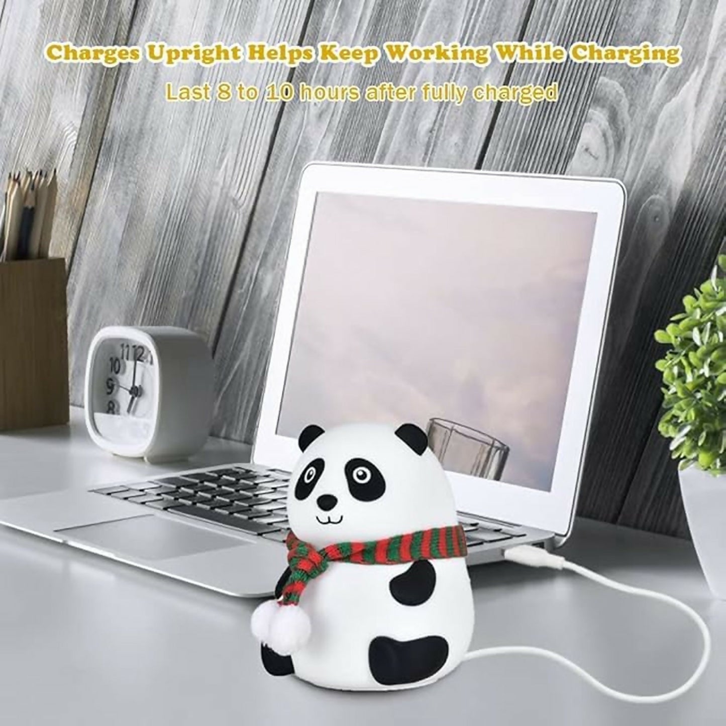 Cute Panda LED Night Lamp with Touch Control for Kids Bedroom & Gifting