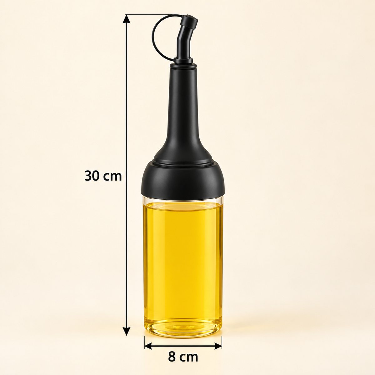 Plastic Oil Dispenser Bottle with Long Pouring Spout (500 ml, 1 Pc)