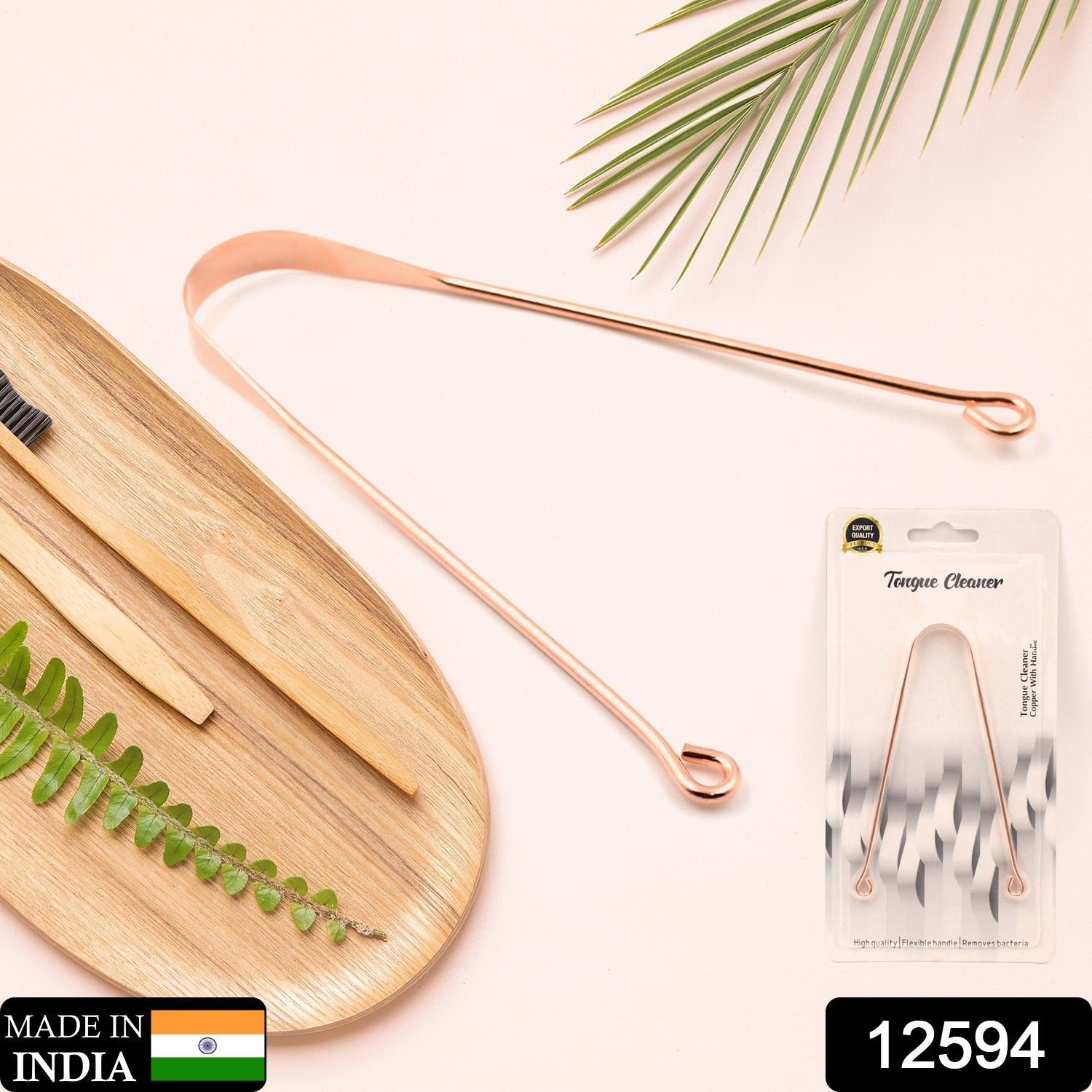 बच्चों और वयस्कों के लिए जीभ क्लीनर | खराब सांसों के लिए जीभ खुरचनी, दैनिक उपयोग के लिए मौखिक स्वच्छता बनाए रखें | ताजा सांस और बैक्टीरिया हटाने के लिए | बेहतर स्वाद (स्टील, तांबा, जीभ क्लीनर / 1 पीसी)