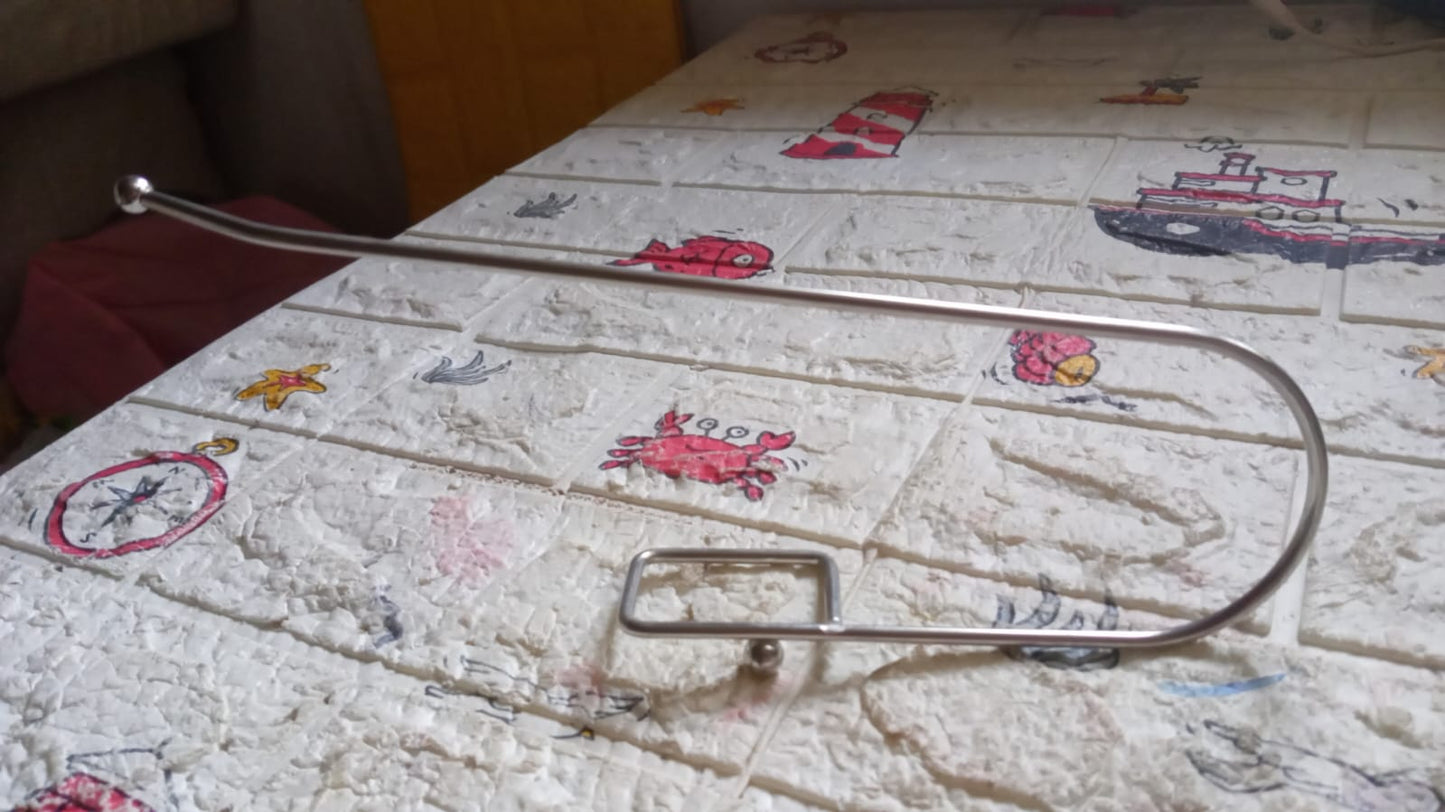 9385 સ્ટેનલેસ સ્ટીલ ડ્રીલ ફ્રી સેલ્ફ-એડહેસિવ પેપર રોલ હોલ્ડર ટીશ્યુ પેપર સ્ટેન્ડ ટુવેલ બાર હેન્ગર કિચન ટોવેલ હોલ્ડર કિચન બાથરૂમ ટોયલેટ માટે (1નું પેક)