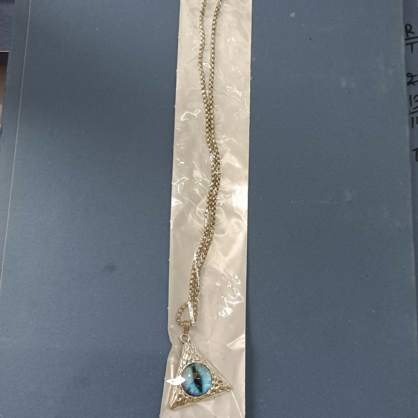 Illuminati Horus Demon Blue Chain Pendant