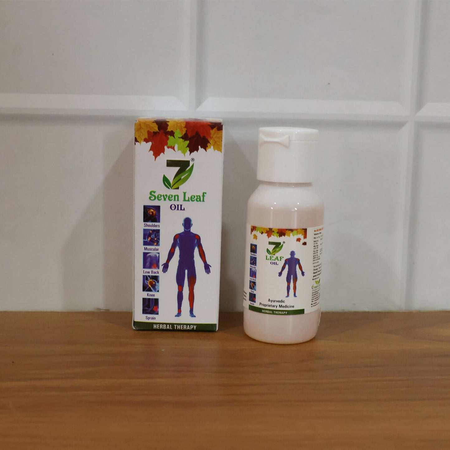 7 Leaf Ayurvedic Herbal Oil for Joint, Muscle & Body Pain Relief (60 ml)
