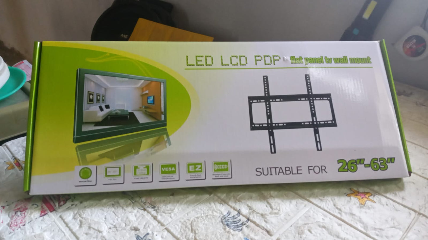 टीवी वॉल ब्रैकेट माउंट स्लिम मॉनिटर स्टैंड 26 x 63 के लिए, एलसीडी एलईडी 3 डी प्लाज्मा फ्लैट टीवी फुल मोशन हेवी-ड्यूटी वॉल ब्रैकेट, मजबूत और मजबूत फ्लैट स्क्रीन डिज़ाइन टीवी वॉल माउंट (46 सेमी x 20 सेमी)