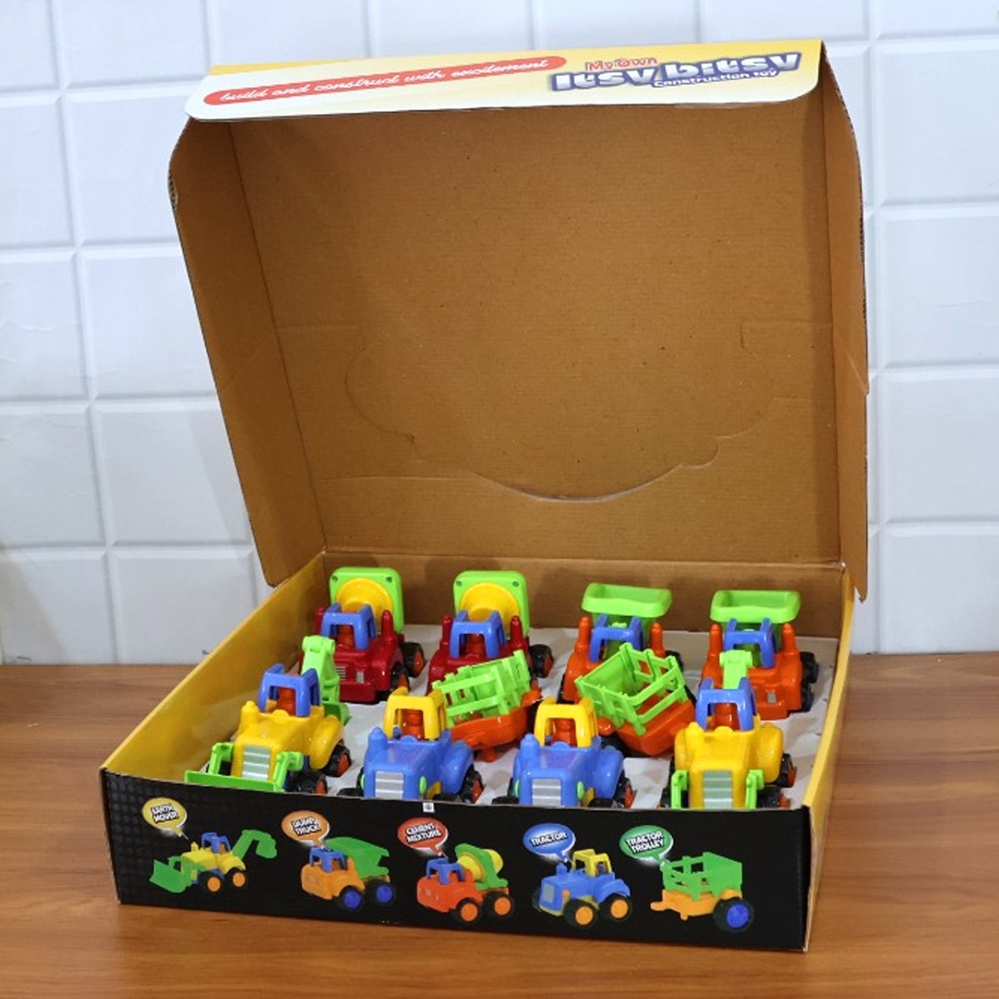 Funwoods Itsy Bitsy Construction Vehicle Toy Set for Kids - (8 Pc)