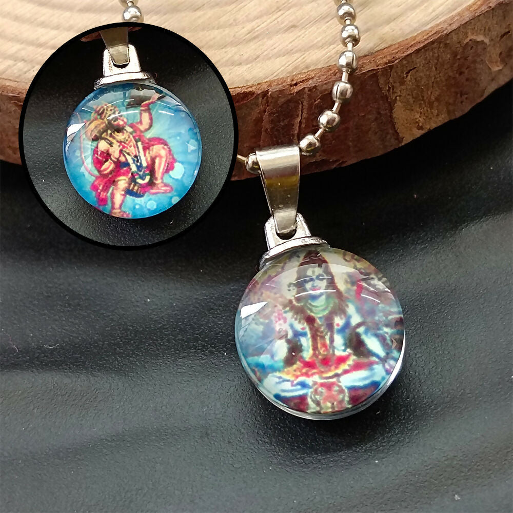 Hanuman and Lord Shiva Mahadev Chain Pendant