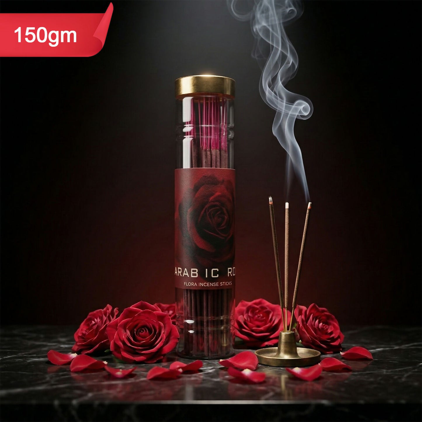 Arabic Rose Incense Sticks - Luxurious Floral Scent for Home & Meditation