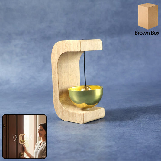 Zen Bell for Meditation with Wooden Stand (1 Pc)