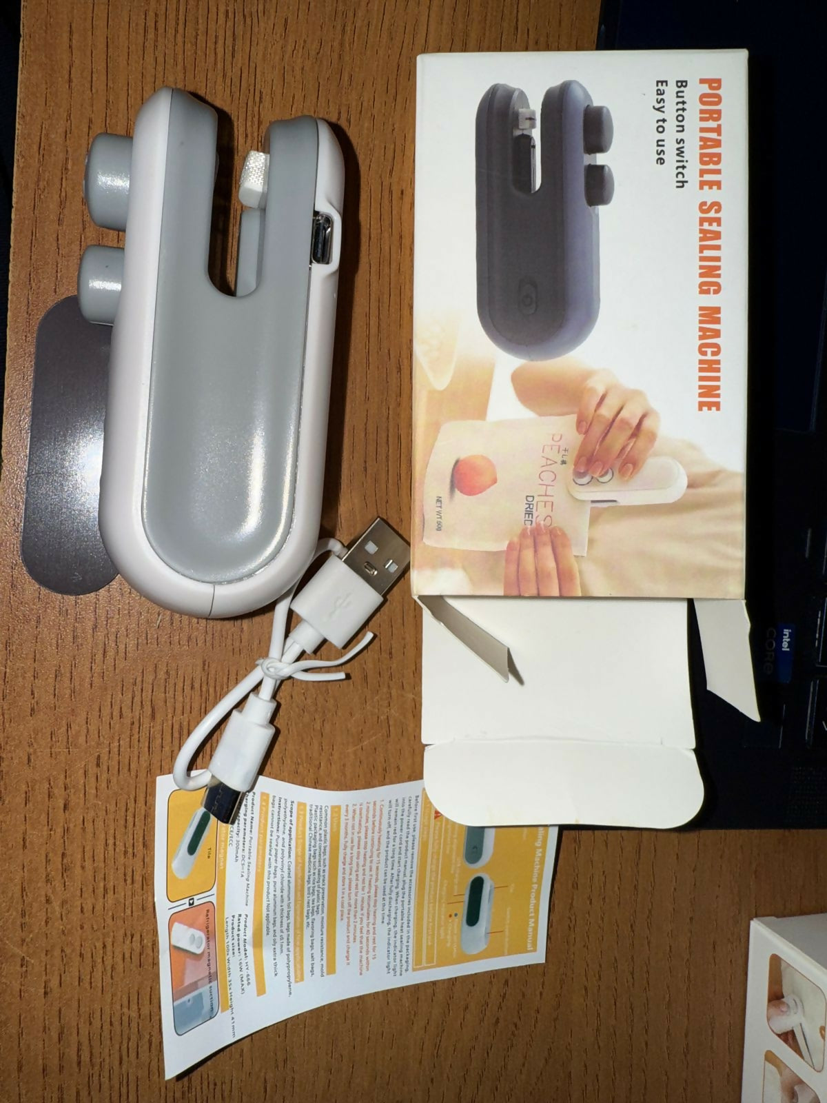 Rechargeable Mini Instant Heat Sealing Machine for Snack & Food Bag Resealing