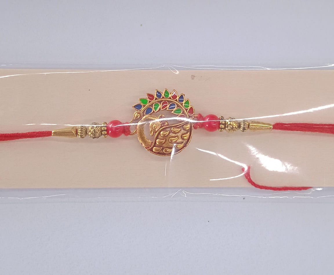 peacock rakhi