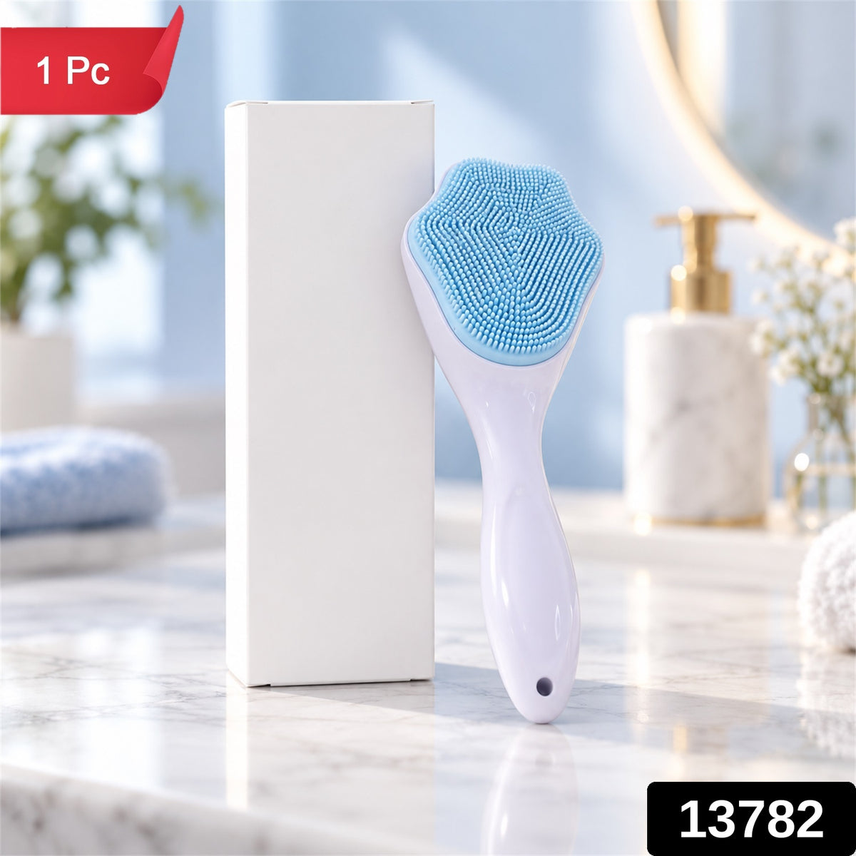 Silicone face scrubber.