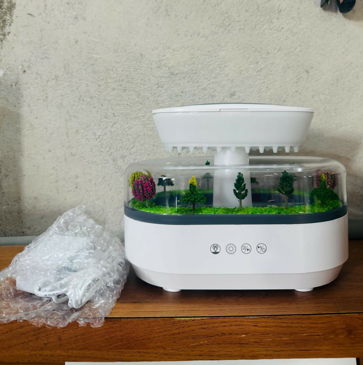 Forest Landscape Aroma Diffuser with LED Light & Natural White Noise