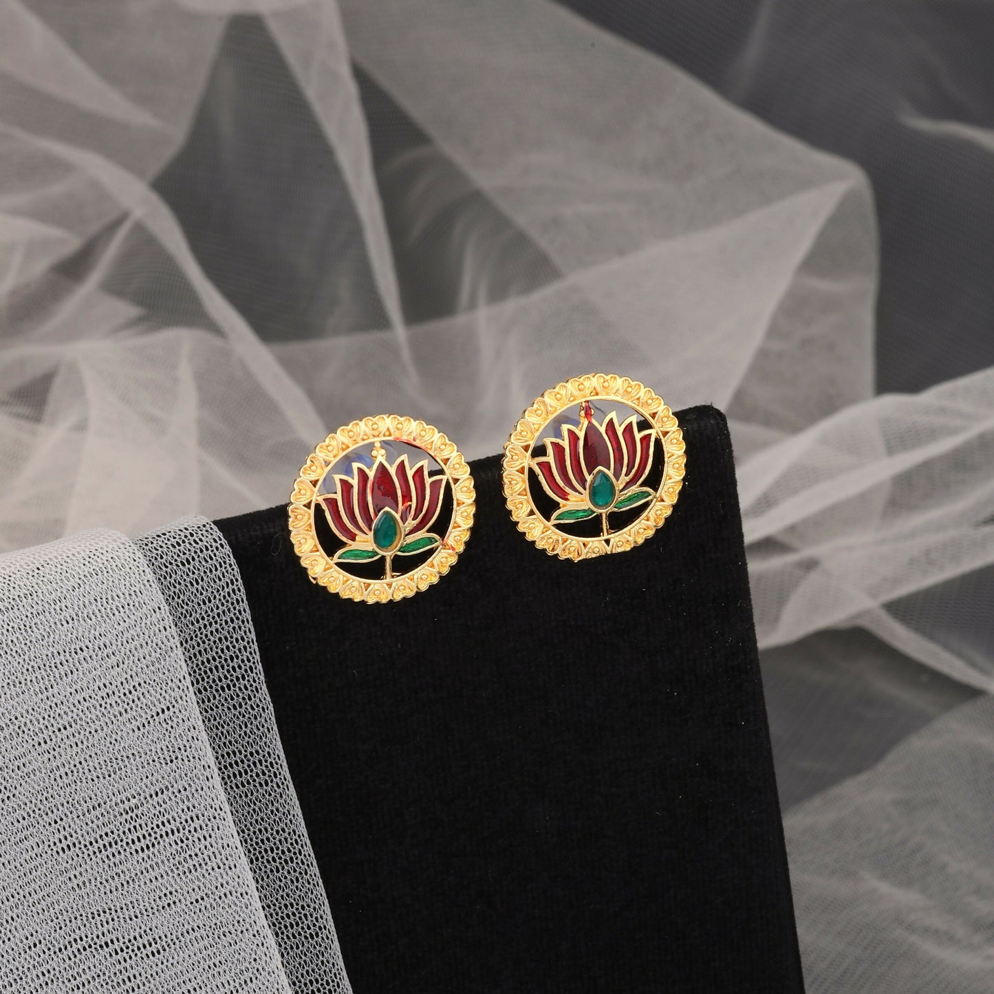 Temple Jewellery Lakshmi Coin Choker with Jhumka Earrings