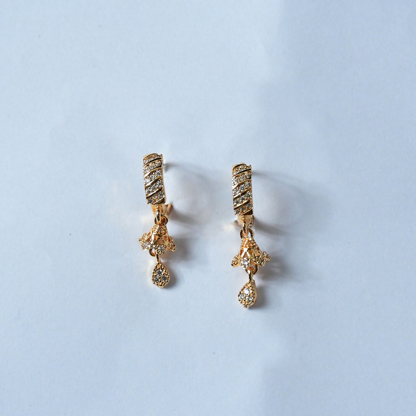 Stylish Spiral Bar dangle earrings ideal for festive and party wear occasions