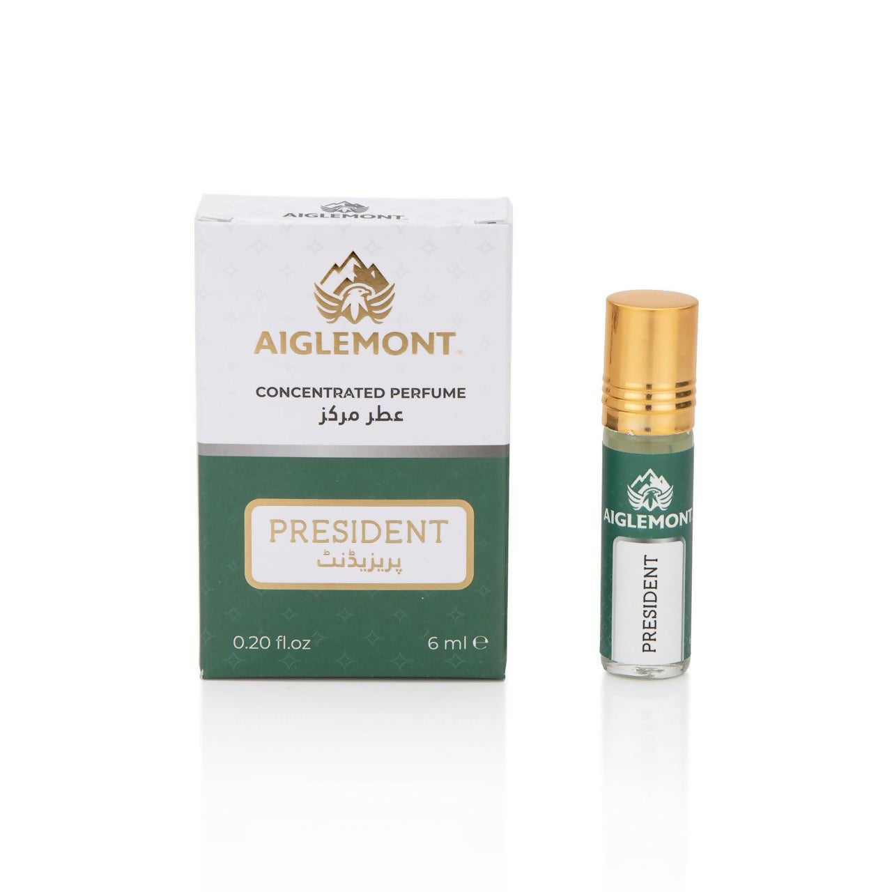Aiglemont President, 6ml Roll-on, Alcohol free, Long Lasting Non-Alcoholic Attar Attar, Ittar, Itr, Atar, Athar, Itra