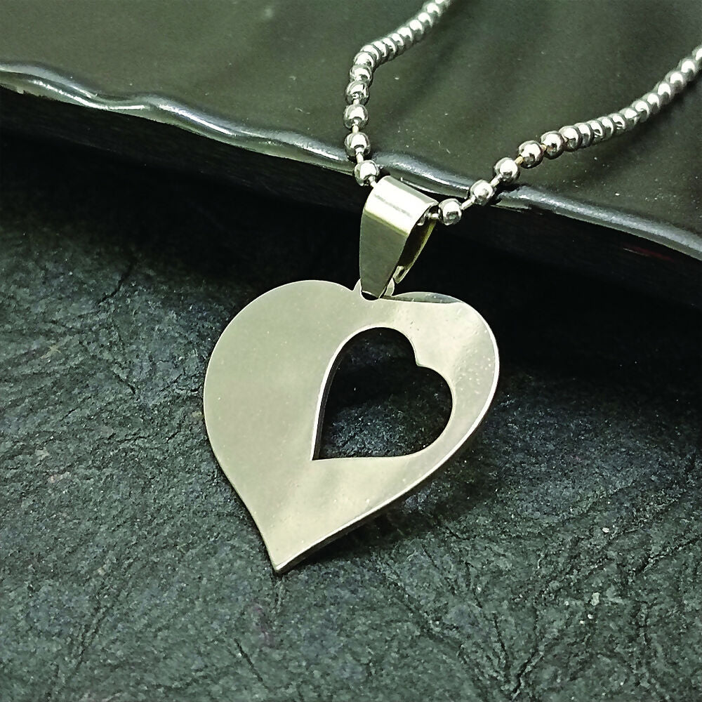 Heart Shaped Chain Pendant For Men And Women
