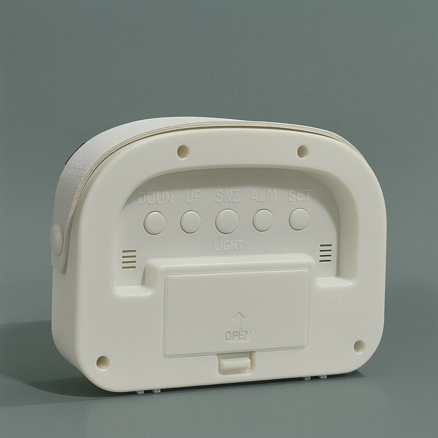 Digital Alarm Clock with Backlight, Large LED Display, Snooze Function, Temperature & Humidity Display, Battery Operated Desk and Bedside Clock for Bedroom, Kids, Office & Travel