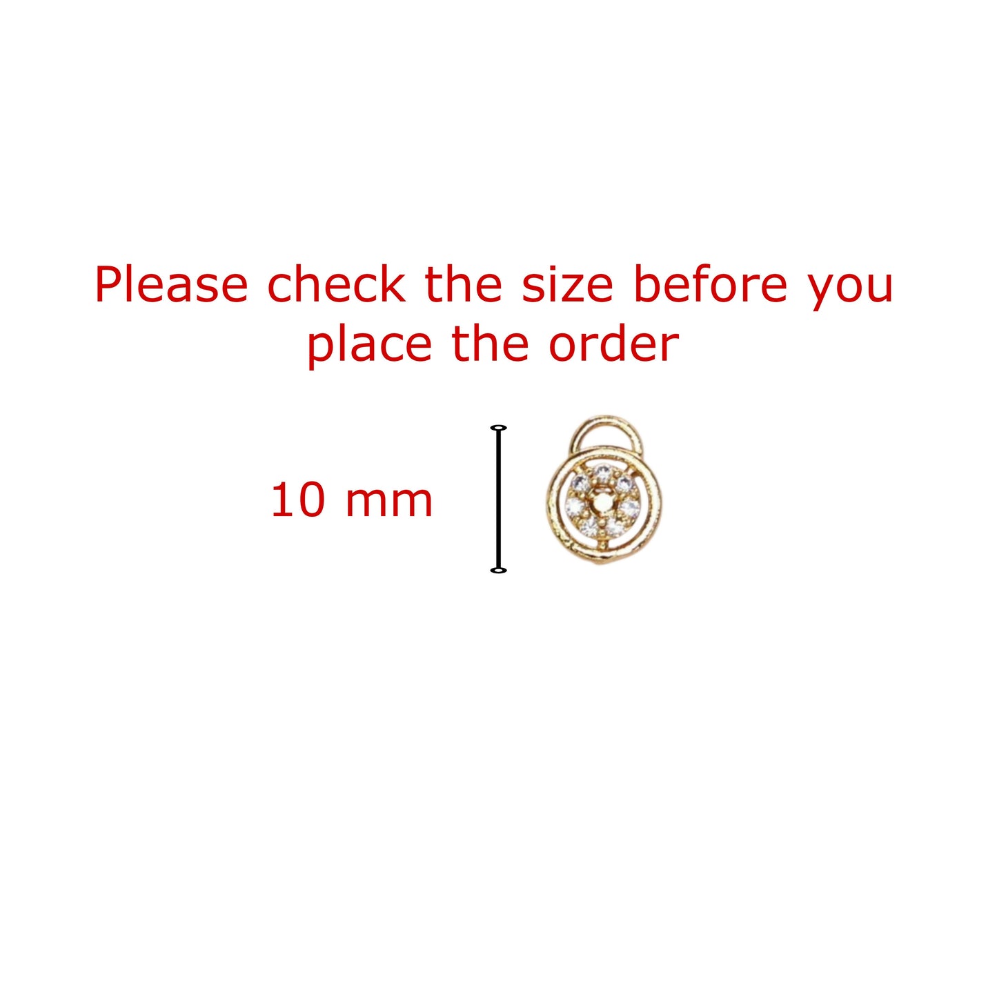 Dainty Gold Lock & Key Stud Earrings with AD for women & girls