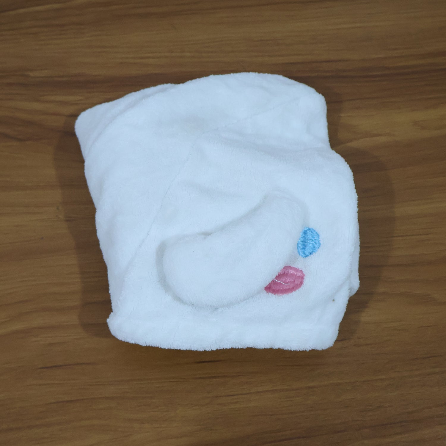 Soft Microfiber Cartoon Design Hair Drying Towel Wrap with Button Closure (1 Pc)