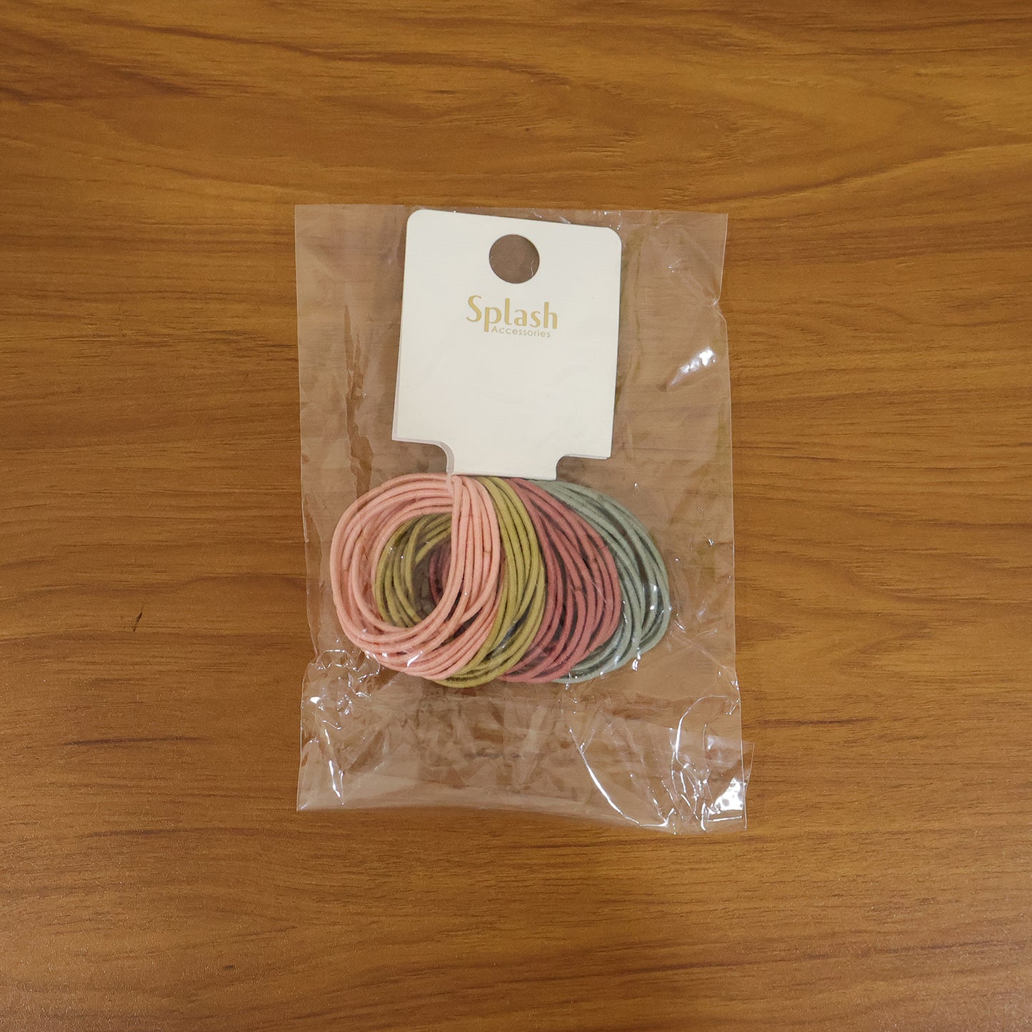 Lifestyle image of soft elastic hair bands in use