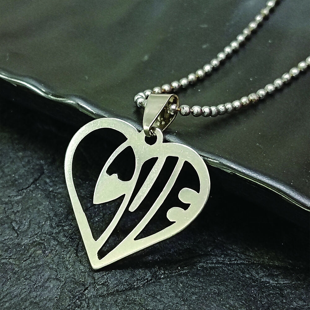 Heart Shaped Love Chain Pendant