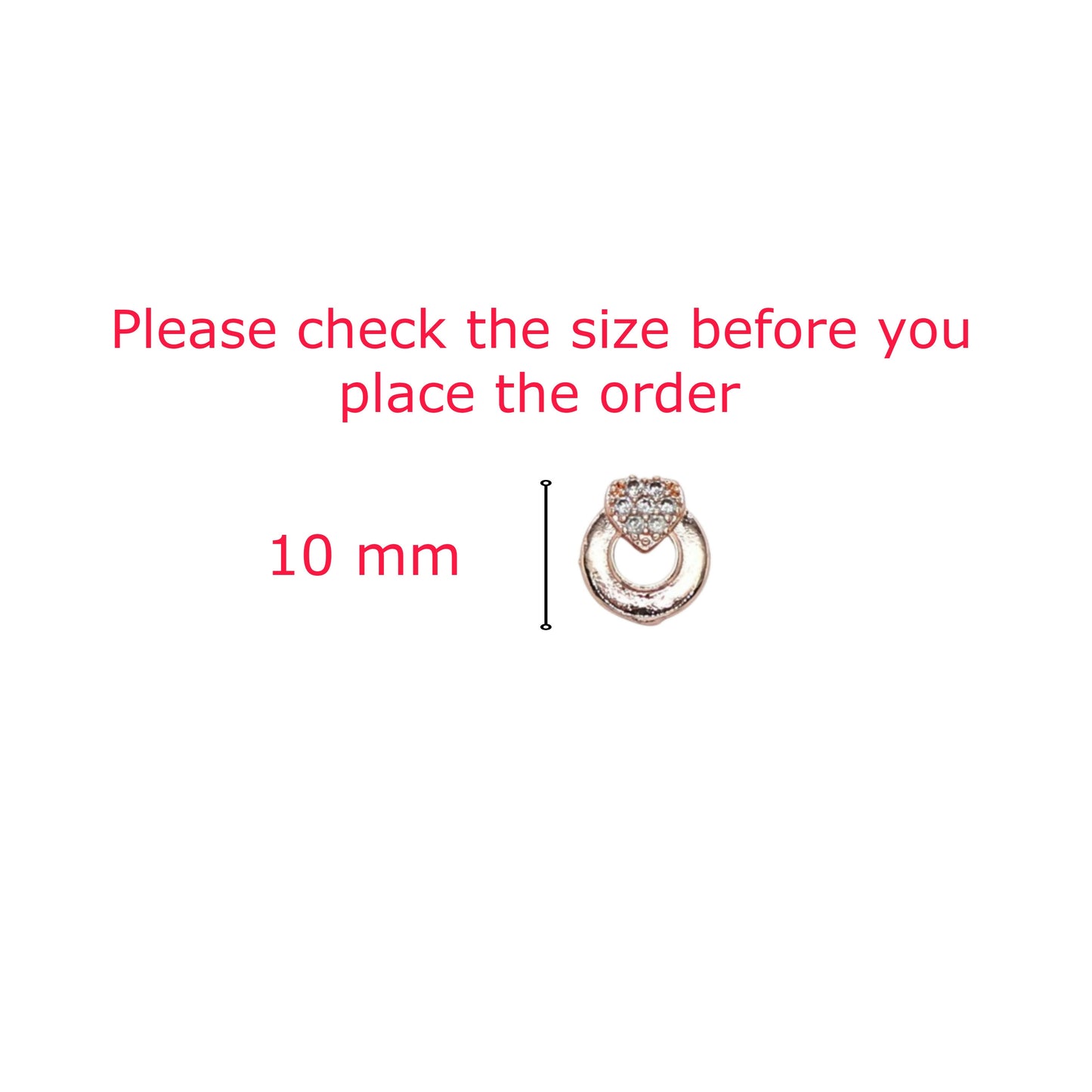 Rose Gold Plated Daily Wear Heart Stud Earrings for women and girls