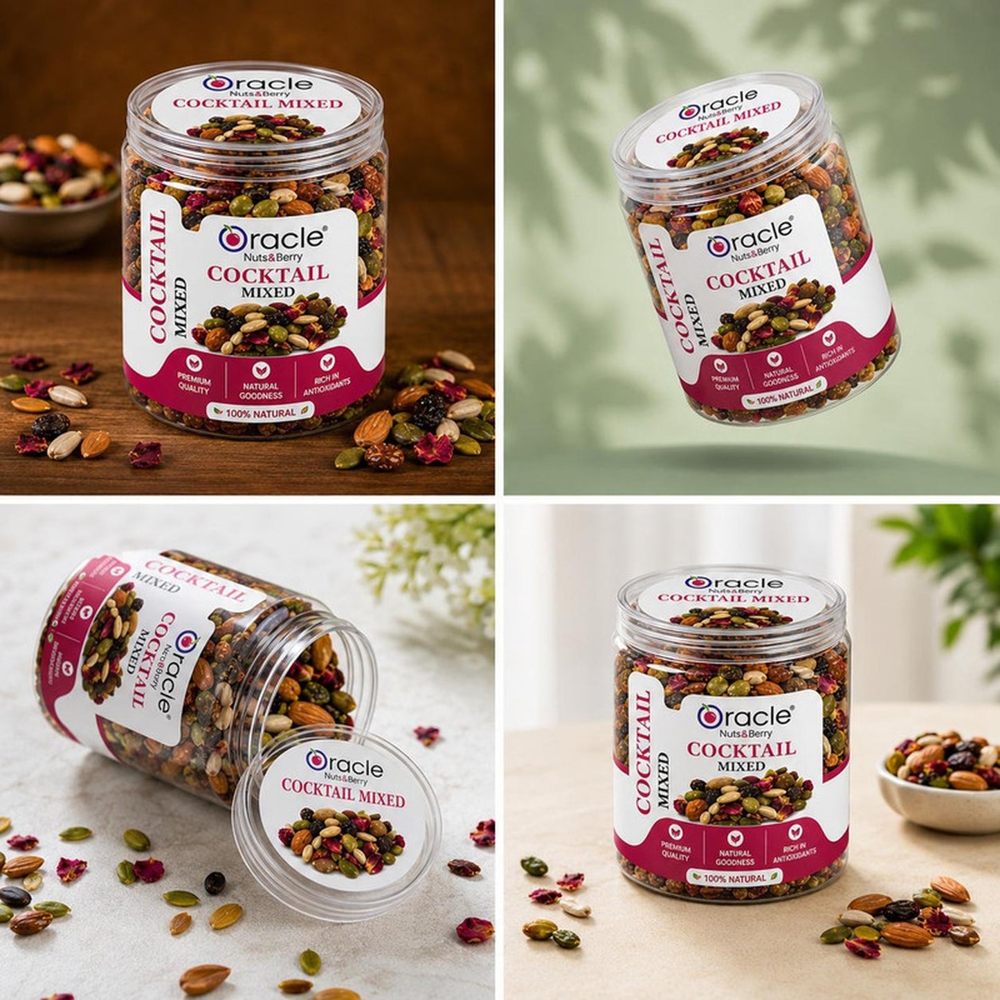 Oracle Cocktail Mixed, Crunchy Spicy Mixed Nut Seed & Namkeen Healthy Party Mix 150g