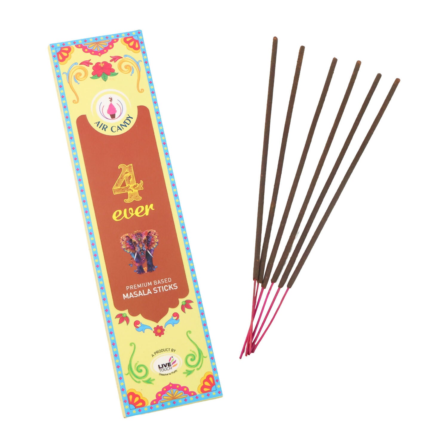 Air Candy 4ever Premium Masala Incense Sticks – Long-Lasting Fragrance for Meditation, Prayer & Home Ambience (Pack of 10 Sticks)
