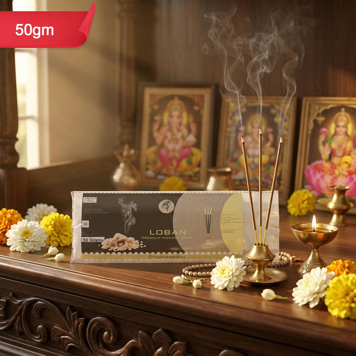 Loban Incense Sticks Pure Loban Resin Aroma for Home & Rituals, Long-Lasting