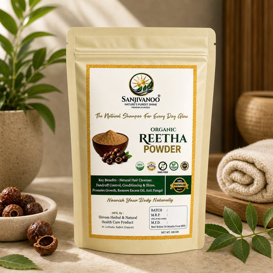Sanjivanoo Reetha Powder Natural Herbal Hair Cleanser Shampoo (200 GM)