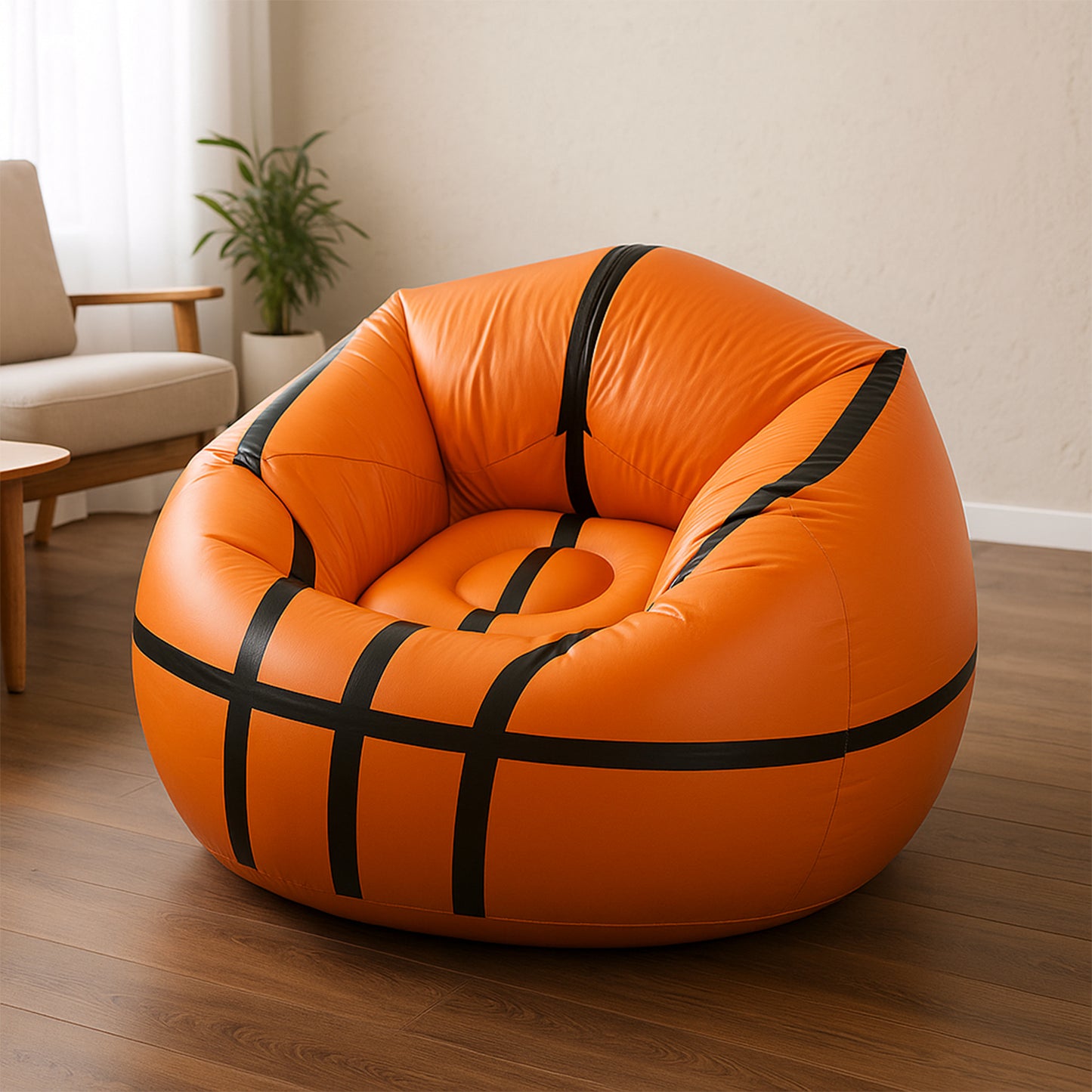 Foldable Sofa, Cartoon Style Inflatable Folding Chair, Ball Chair, Inflatable Sofa for Adults, Kids size (110cm x 85cm)