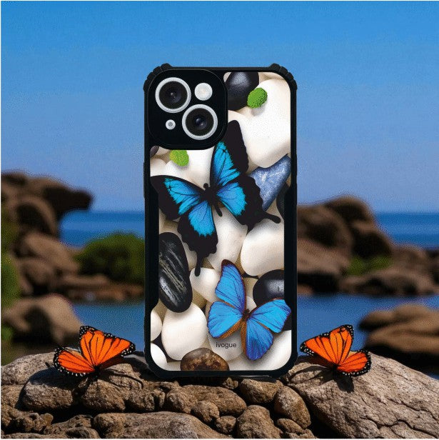 Blue Wings Beauty Mobile Cover For Apple Iphone 14 Plus