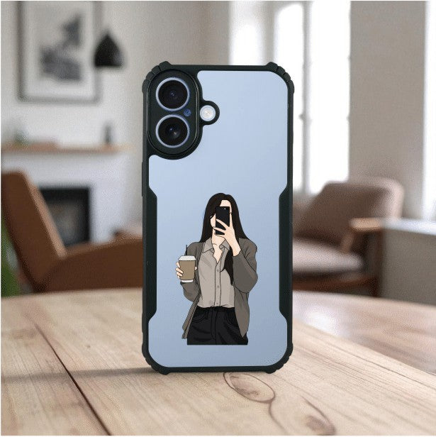 Coffee Girl Mobile Cover For Apple Iphone 17