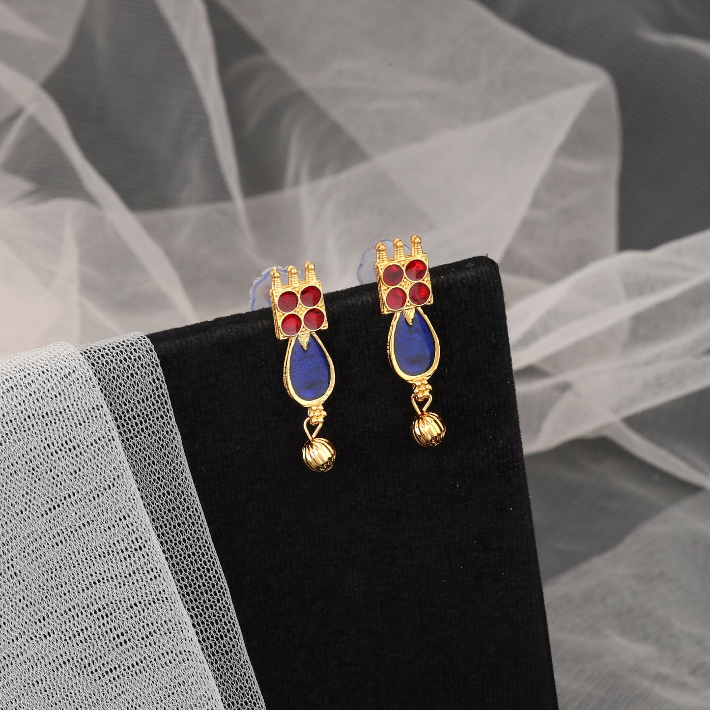 Modern Rose Gold Pave Crystal Teardrop Choker Set