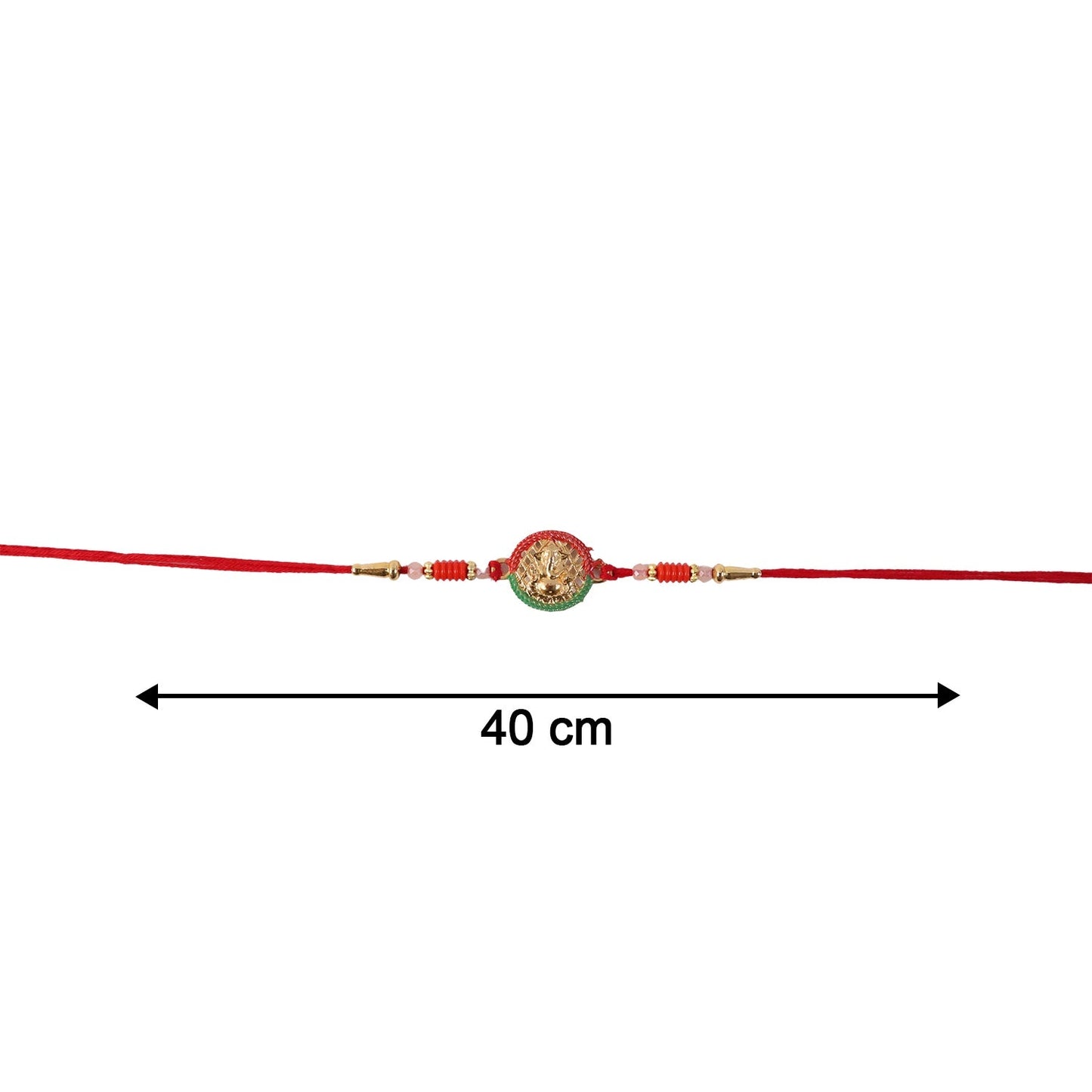 Mini Lord Ganesha Rakhi Elegant Traditional Festive Accessory (5pcs)
