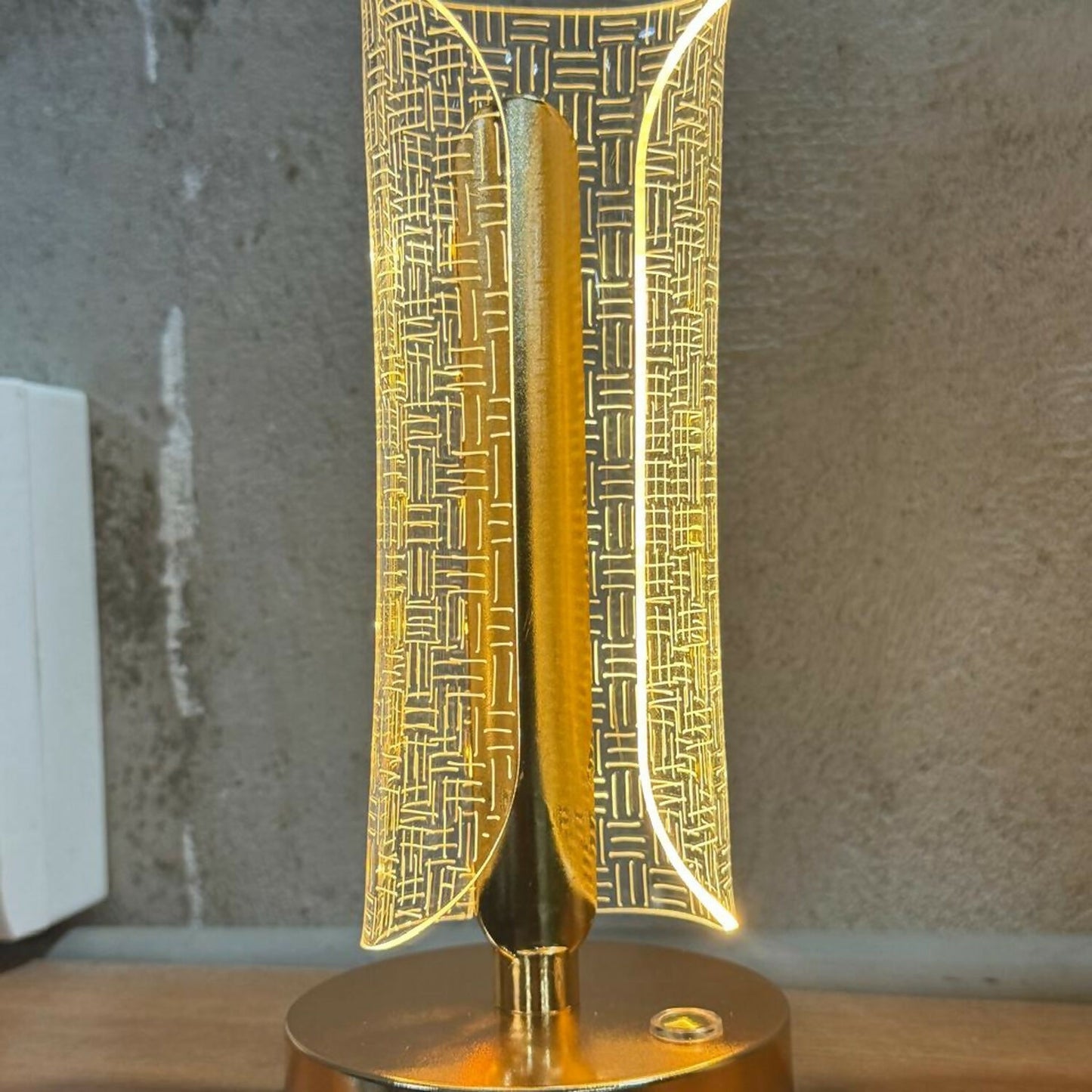 Luxury Golden LED Table Lamp for Bedroom, Living Room & Home Décor