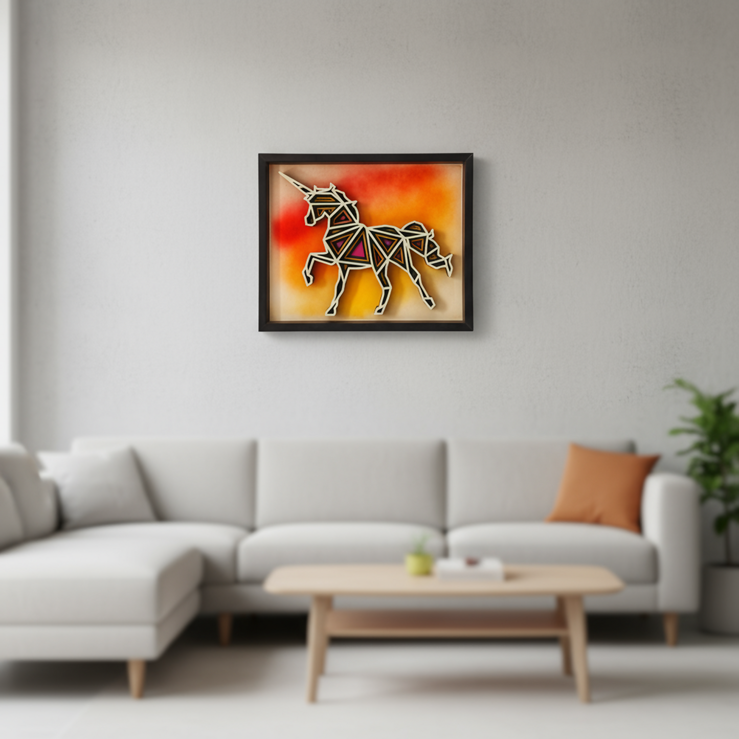 Handcrafted Multi-Layer Wooden Horse Wall Art – 3D Running Horse Design | Elegant Home Decor Frame | Premium Handmade Indian Artwork