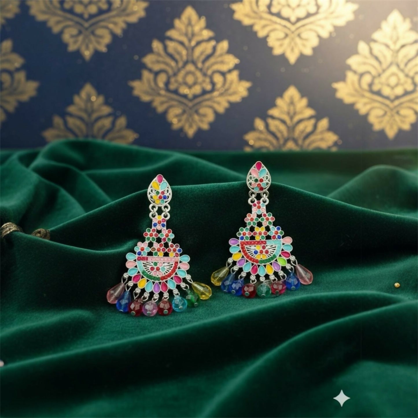 Designer Colorful Drop Earrings for Girls & Women