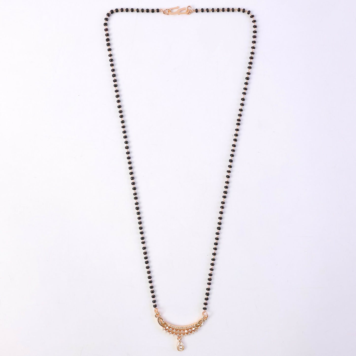 Premium Drop Pendant Mangalsutra with Fine Stone Setting